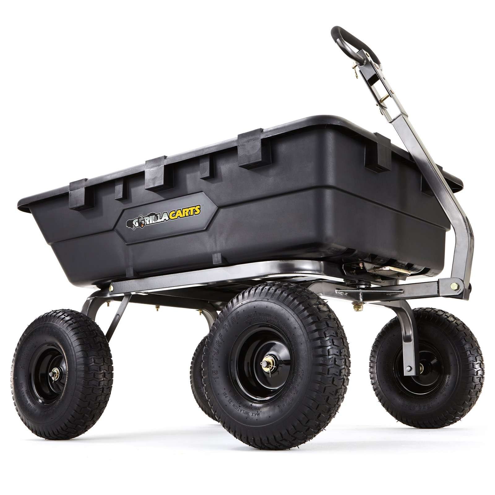 Gorilla Gor10 Com Heavy Duty Garden Cart 1500 Pound Capacity